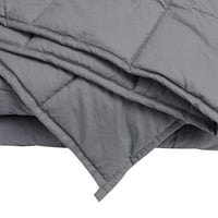 Puredown 15lb pătură ponderată gri închis pentru somn profund Natural, Reduce stresul, anxietatea, 72