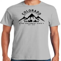 Graphic America State of Colorado Centennial State SUA tricou grafic pentru bărbați
