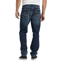 Silver Jeans Co. Bărbați Eddie Athletic Fit Conic picior blugi, talie dimensiuni 30-42