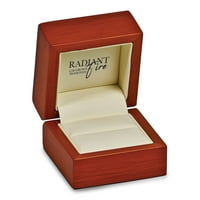 Radiant foc Karat Rose Gold 0.8 ct perna Moissanite Solitaire inel
