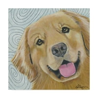 Marcă comercială Fine Art 'Dlynns câini Cosmo' Canvas Art de Dlynn Roll