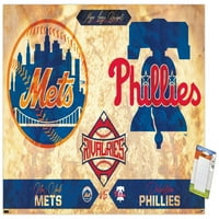 Rivalități-New York Mets vs Philadelphia Phillies afiș de perete, 14.725 22.375