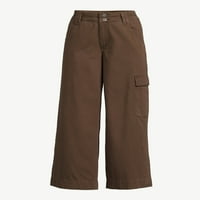 Pantaloni Cargo pentru femei Time și Tru, 30 Inseam Pentru obișnuit; dimensiuni 2-18