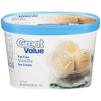 Înghețată de vanilie fără grăsimi de mare valoare, oz