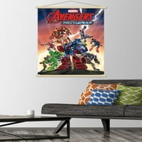 Marvel Avengers: Mechstrike-Poster de perete de grup cu cadru Magnetic din lemn, 22.375 34
