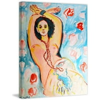 Marmont Hill Monika cu brațele deasupra capului de Wayne Ensrud pictură imprimată pe pânză înfășurată
