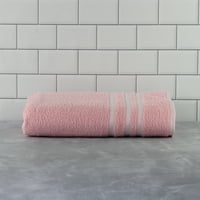 Mainstays Basic Bath Collection-Prosop De Baie Unic, Dungă Roz