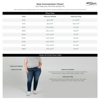 Silver Jeans Co. Plus Dimensiune Elyse Mijlocul Naștere Picior Drept Cultură Blugi Talie Dimensiuni 12-24