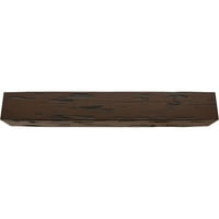Ekena Millwork 12 W 4 H 18 ' L 3 fețe chiparos chiparos Endurathane Fau lemn tavan grindă, Premium Hickory