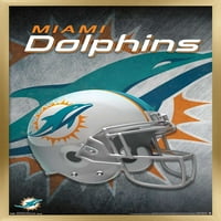 Miami Dolphins-Poster De Perete Pentru Cască, 14.725 22.375