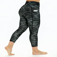 Bally Total Fitness Bally Total Fitness femei Active Core mare creștere talie plat Mid vițel Capri Legging 22
