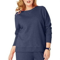 Femei Plus-Size Fleece tricou