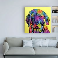Marcă comercială Fine Art 'fixe Labrador' Canvas Art de Dean Russo