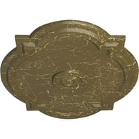 Ekena Millwork 1 4 W 3 8 H 1 P Vals Tavan Medalion, Pictat Manual Mississippi Noroi Crackle