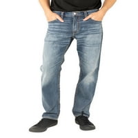Silver Jeans Co. Bărbați Eddie relaxat Fit Conic picior blugi, talie dimensiuni 28-44