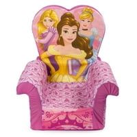 Mobilier Marshmallow, scaun cu spătar înalt din spumă pentru copii, scaun cu spătar înalt Disney Princess