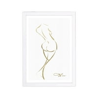 Wynwood Studio clasic și figurativ înrămate de perete Art Printuri corp nuduri Home D Comandăcor - Aur, Alb, 13 19