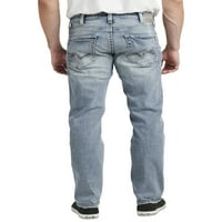 Silver Jeans Co. Bărbați Eddie relaxat Fit Conic picior blugi, talie dimensiuni 28-44