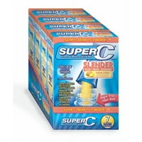 Super C amestec subțire de băuturi cu vitamine și minerale cu lămâie și citrice, 4PK