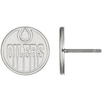 LogoArt karat aur alb NHL Edmonton Oilers cercei mici Post