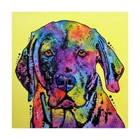 Marcă comercială Fine Art 'fixe Labrador' Canvas Art de Dean Russo