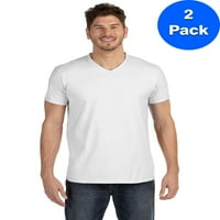 Bărbați Ringspun bumbac nano-T V-Neck T-Shirt 498V