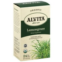 Alvita Organic Lemongrass supliment pe bază de plante ceai, count, 1. oz