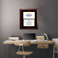 Universitatea din Florida Centrală 8.5 11 aur Embossed Diploma cadru cu Campus imagini litografie