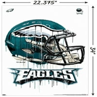 Philadelphia Eagles-Poster De Perete Pentru Cască De Picurare, 22.375 34
