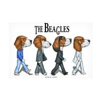 Danny Gordon Art' Beagles ' Canvas Art