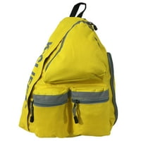 - Cliffs Unise Reflectorizante Sling Rucsac Student Bookbag Călătorie Daypack Siguranță, Galben
