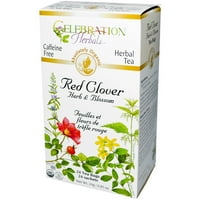 Celebration Herbals trifoi roșu Herb & Blossom pliculețe de ceai din plante, conta