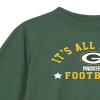 Green Bay Packers Mânecă Lungă Pulover Grafic Echipajul Gât Tricou Pack