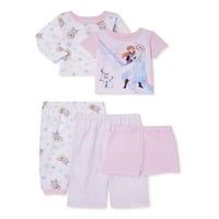 Set de pijama Frozen Baby & Toddler Girl, 5 piese, dimensiuni 12M-5T