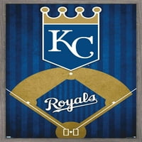 Kansas City Royals-Afiș De Perete Cu Logo, 22.375 34