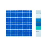 Gresie eșantion-cristale albastru în. în. Placi De Perete Mozaic Din Sticlă Pătrată