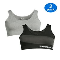 Reebok pentru femei Stay-Put Bonded Stretch Bralette, pachet
