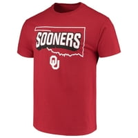 Tricou de Stat al Fundației Crimson Oklahoma Sooners pentru bărbați