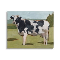Stupell Industries fermă de lapte vacă pășunat țară bovine pictură tradițională, 16, Design de Melissa Wang