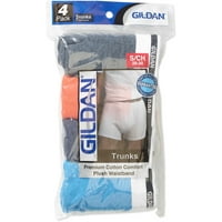 Gildan bărbați bumbac portbagaj scurt 4-Pack, culorile pot varia