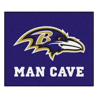 Fanmats Baltimore Ravens Logo Sport Zona Covor, Albastru