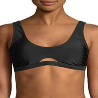 Timp și Tru femei Cutout Bralette Bikini costum de baie Top