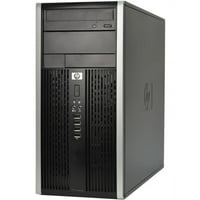 Desktop HP Tower restaurat cu procesor AMD Athlon II, Memorie de 4 GB, Hard disk de 250 GB, Unitate SSD de 80 GB și Windows Home