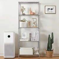tier chrome utility Wire shelving unit 14x24x63in